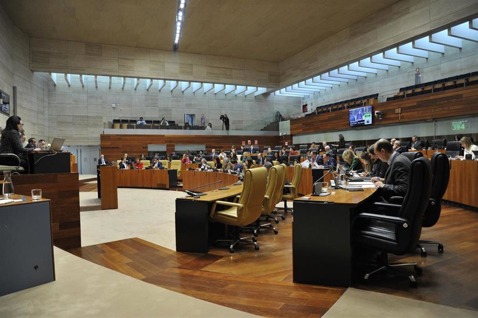Imagen de archivo del Pleno de la Asamblea de Extremadura