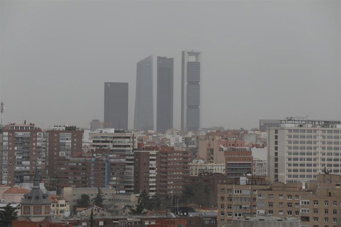 Archivo - Las Cuatro Torres desde el Faro de Moncloa, en Madrid (España).