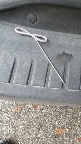 Pincho que llevaba el detenido.