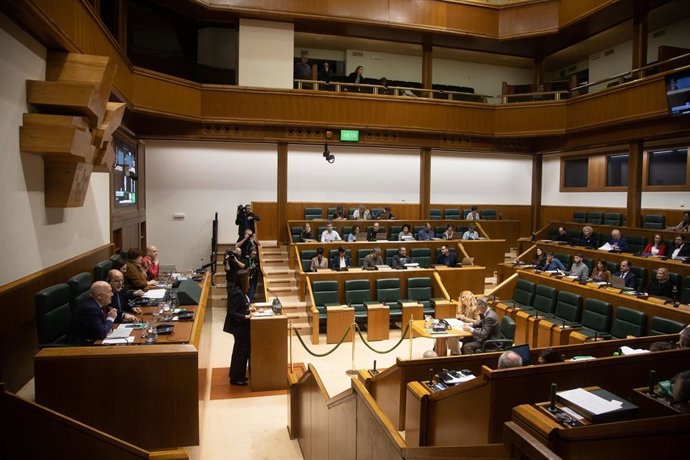 Interior del Parlamento Vasco, en Vitoria-Gasteiz