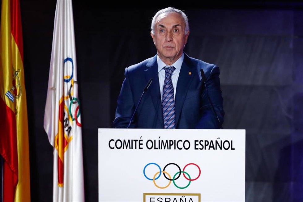 El presidente del Comité Olímpico Español (COE), Alejandro Blanco, en la ceremonia de entrega de premios COE 2022 en la sede oficial del COE, el 21 de diciembre de 2022 en Madrid.