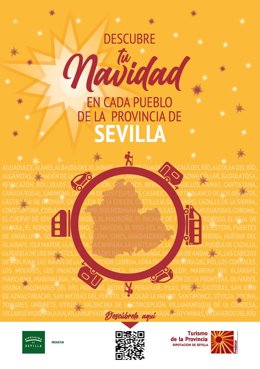 Portada del catálogo digital 'Descubre tu Navidad en cada pueblo de la provincia de Sevilla'.
