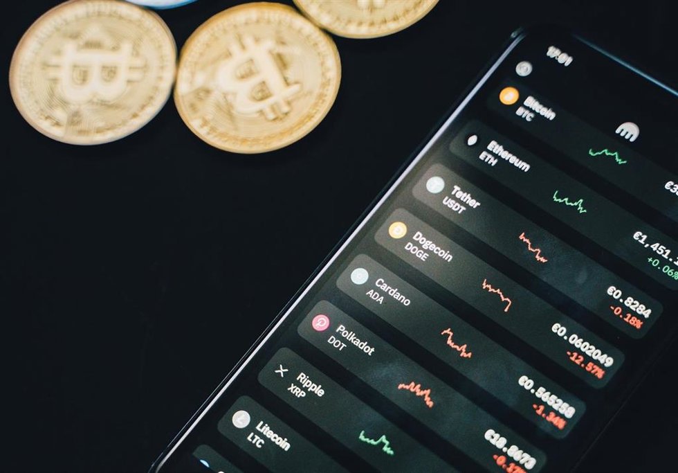 Una aplicación de criptomonedas