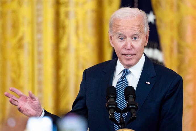 Archivo - 24 October 2022, US, Washington: USPresident Joe Biden speaks during an event to celebrate Diwali festival in the East Room of the White House. Photo: Michael Brochstein/ZUMA Press Wire/dpa