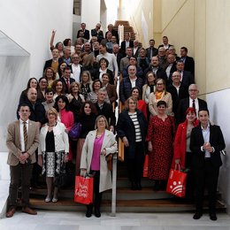 Homenaje a los jubilados de la Diputación de Badajoz.