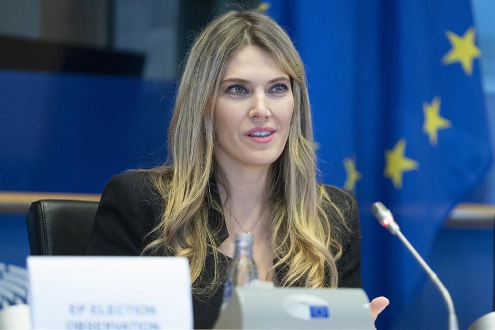 La vicepresidenta del Parlamento Europeo Eva Kaili