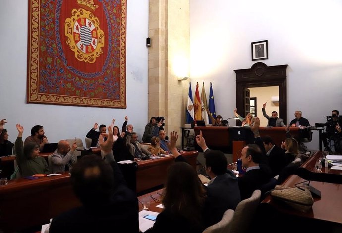 Pleno municipal del Ayuntamiento de Jerez (Cádiz)