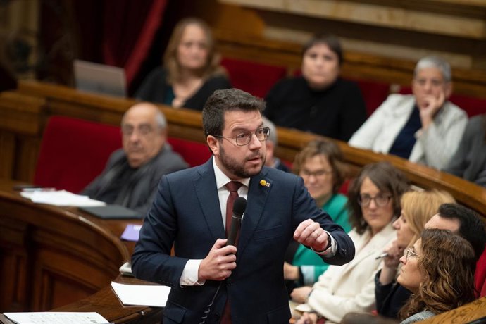 El president de la Generalitat, Pere Aragons, en una imatge d'arxiu