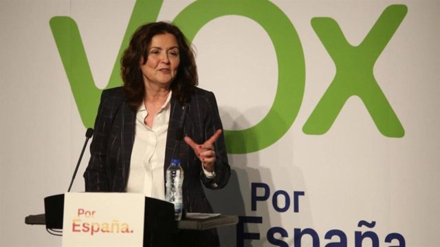 Archivo - La candidata de Vox a la Alcaldía de Palencia, Sonia Lalanda Sanmiguel.