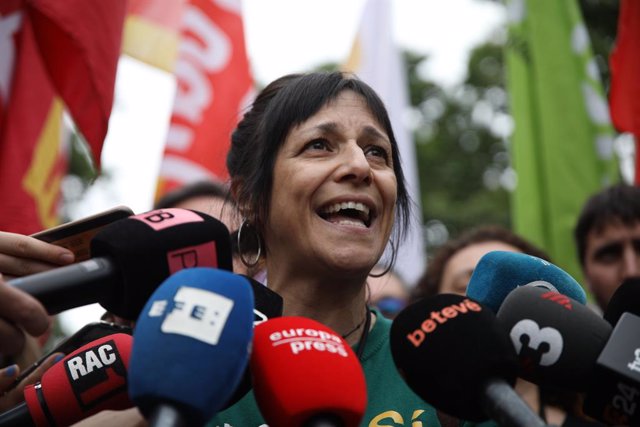 Archivo - La portaveu del sindicat Ustec·Stes, Iolanda Segura