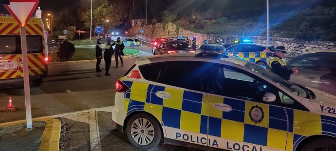 Control de alcoholemia de la Policía Local de Algeciras (Cádiz)