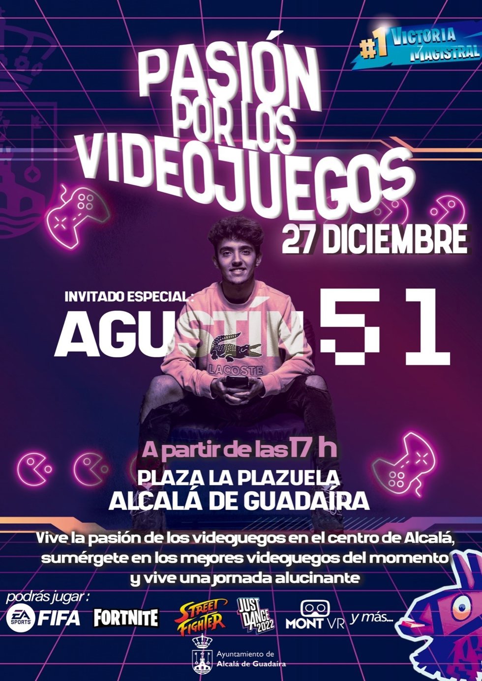 La fiesta que tendrá como protagonista al conocido y afamado youtuber Agustín51.
