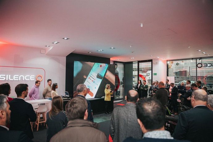 Leonor Costa, presidenta del Consejo de Administración de Grupo Auto-Industrial, nuevo socio de Silence en Portugal, durante la inauguración de la nueva tienda en Lisboa