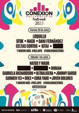 Cartel provisional del Conexión Valladolid Festival.