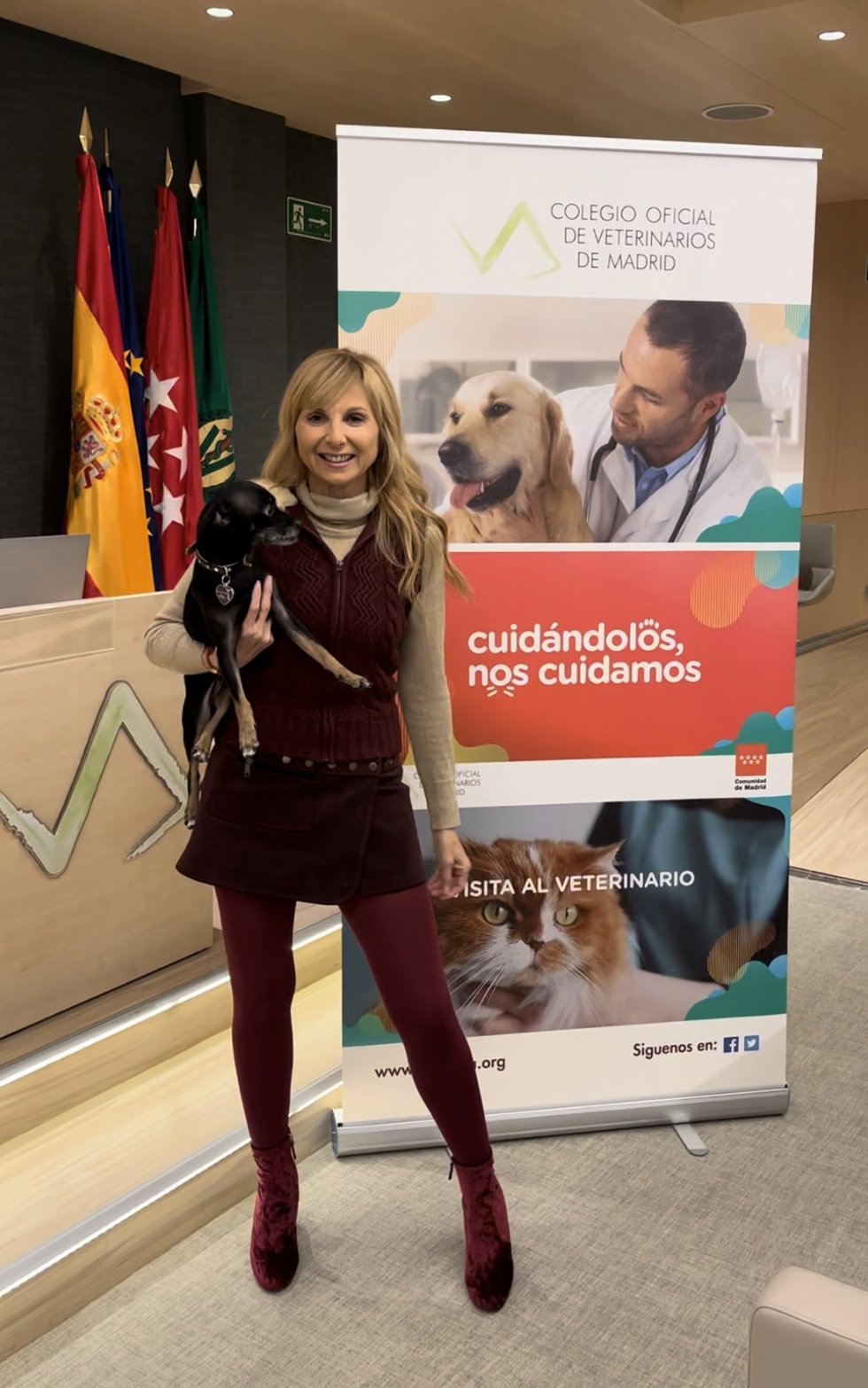 La Embajadora De Perrotón España Y Presidenta De La Fundación El Arca De Noé, Alejandra Botto.