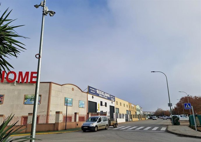 Polígono industrial de Carmona en el que se han instalado cámaras de videovigilancia.