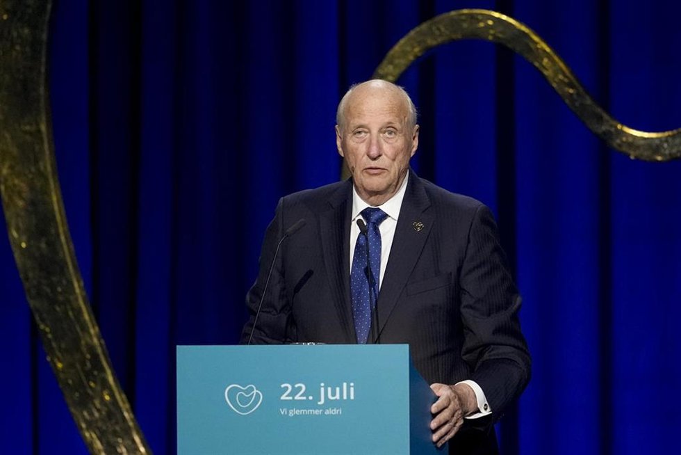 Archivo - El rey Harald V de Noruega.