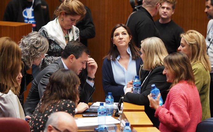 De la Hoz es arropado por parte de las procuradoras del PP