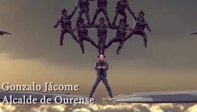 Captura del vídeo de la felicitación navideña del alcalde de Ourense, Gonzalo Pérez Jácome