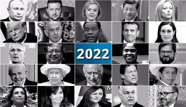 Archivo - Protagonistas de la política internacional en 2022