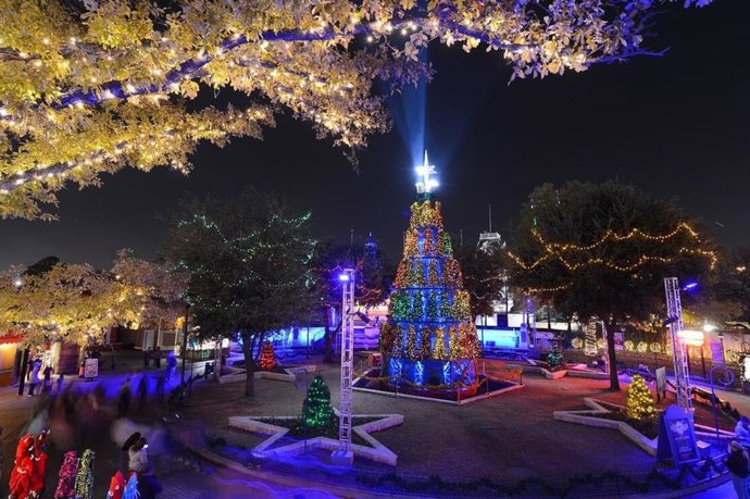 Parque temático Six Flags en Arlintong, Texas.