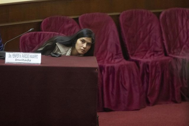 Archivo - Yenifer Paredes, cuñada del expresidente de Perú Pedro Castillo