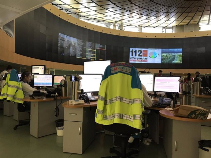 Archivo - Imagen de archivo del Centro de Control de Emergencias 112 Comunidad de Madrid