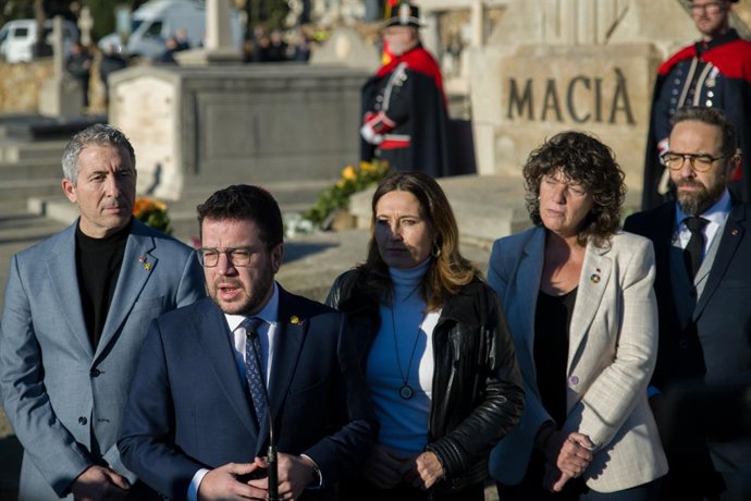 Aragons durant el seu discurs