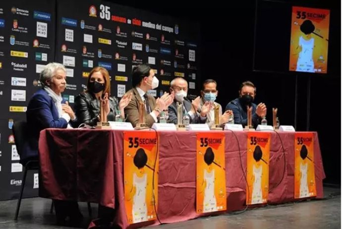 Archivo - Emiliano Allende, primero por la izquierda, durante la presentación de la pasada Secime el pasado mes de marzo.