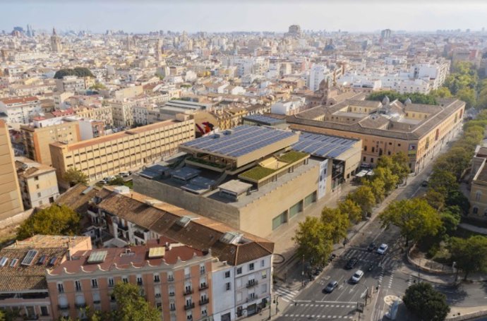 Recreación del proyecto de la nueva cubierta del IVAM