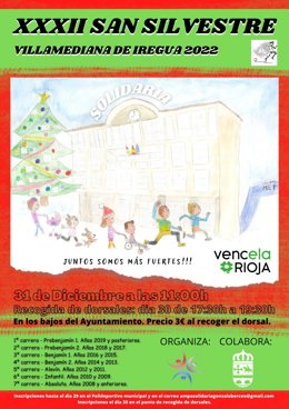 Villamediana despedirá 2022 con una San Silvestre matinal con 7 categorías y 4 distancias por edades y con fines solidarios