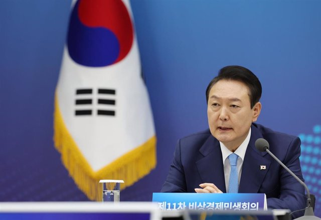 Archivo - El presidente de Corea del Sur, Yoon Suk Yeol, en Seúl