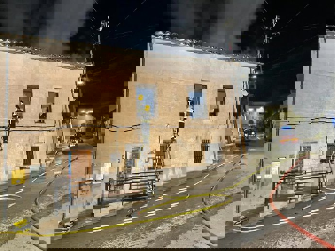 Incendio en el consultorio médico de Mohorte