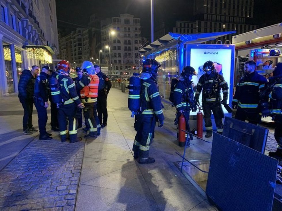 Incendio en una galería subterránea de Callao