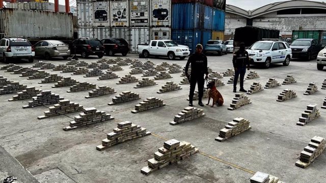 Droga incautada por la Policía de Ecuador