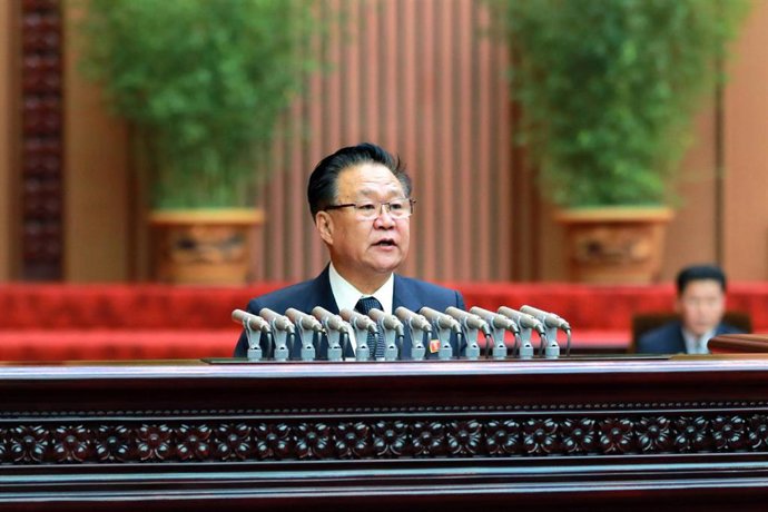 Archivo - El presidente de la Asamblea Suprema del Pueblo de Corea del Norte, Choe Ryong Hae