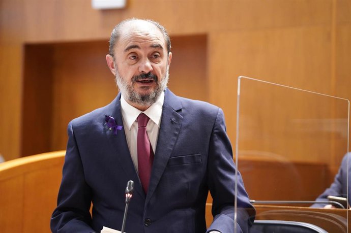 Archivo - El presidente del Gobierno de Aragón, Javier Lambán.