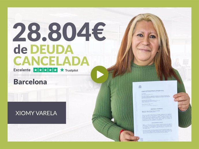 Exonerada por Repara tu Deuda con la Ley de Segunda Oportunidad.