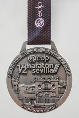 Medalla de la Medio Maratón de Sevilla.