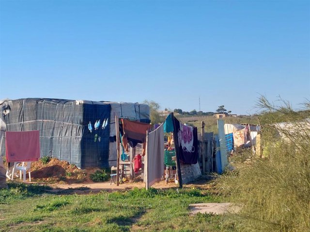 Archivo - Asentamiento en Lepe. Archivo. 