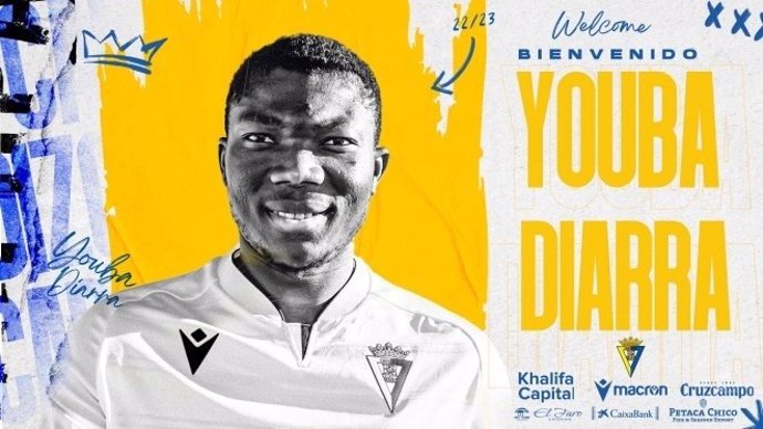 El jugador del Cádiz CF Youba Diarra