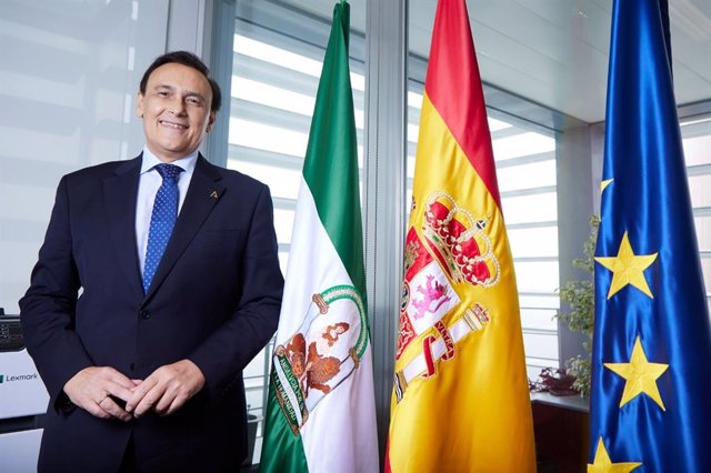 El consejero de Universidad, Investigación e Innovación, José Carlos Gómez Villamandos, en una entrevista a Europa Press