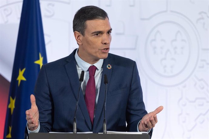 El presidente del Gobierno, Pedro Sánchez