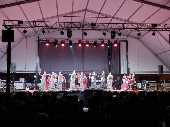 Espectáculo flamenco en Adra (Almería).