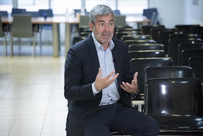Archivo - El secretario general de Coalición Canaria, Fernando Clavijo, en una entrevista concedida a Europa Press