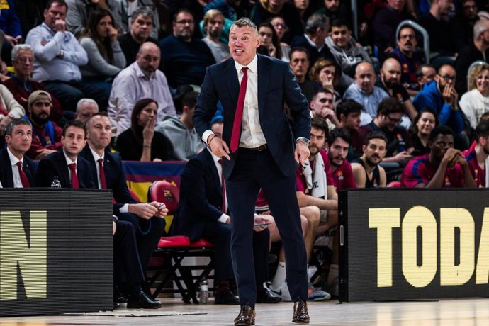 Archivo - El entrenador del Barcelona, Sarunas Jasikevicius