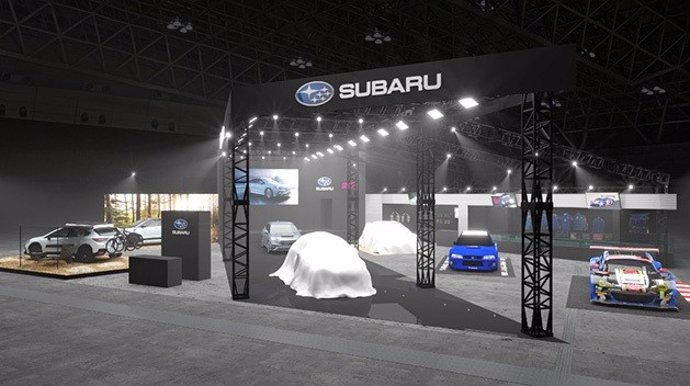 Recreación del puesto de Subaru en el Salón del Automóvil de Tokio de 2023