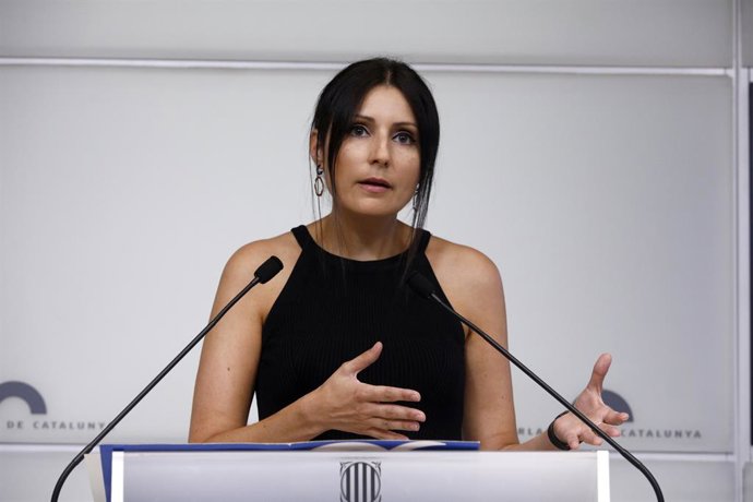 Archivo - La portaveu del PP al Parlament, Lorena Roldán
