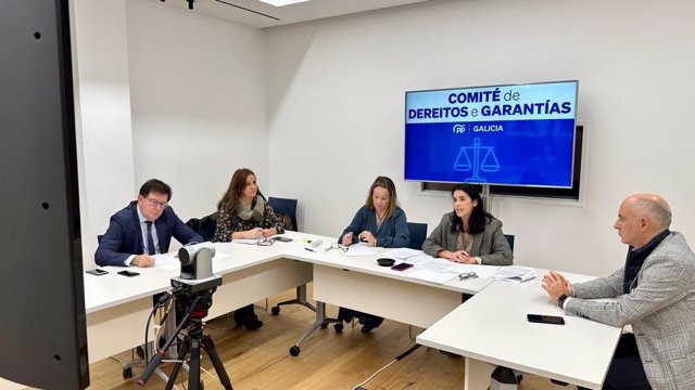 Reunión del comité de derechos y garantías del PP gallego.