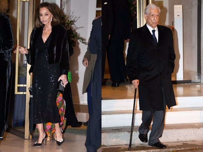 ISABEL PREYSLER Y MARIO VARGAS LLOSA EN UNA FIESTA EN EL RITZ